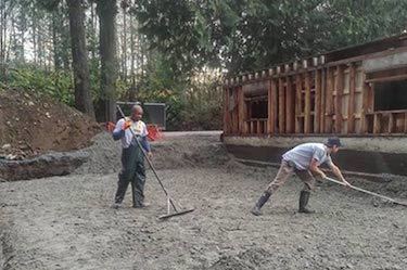 Custom builders prepare foundation