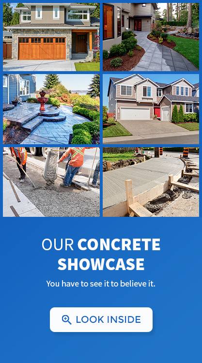 You have to see our concrete pictures to believe it. Click here for our concrete showcase.