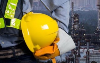 Construction worker with clearance letter